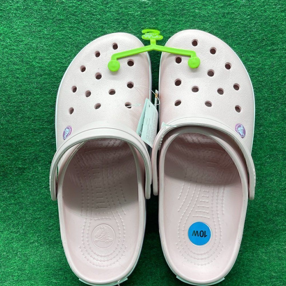 COPY - Crocs Crocband Clog Shoes, Pearl Pink/Wild Orchid, Mens 10 US M / Womens… - Picture 3 of 3